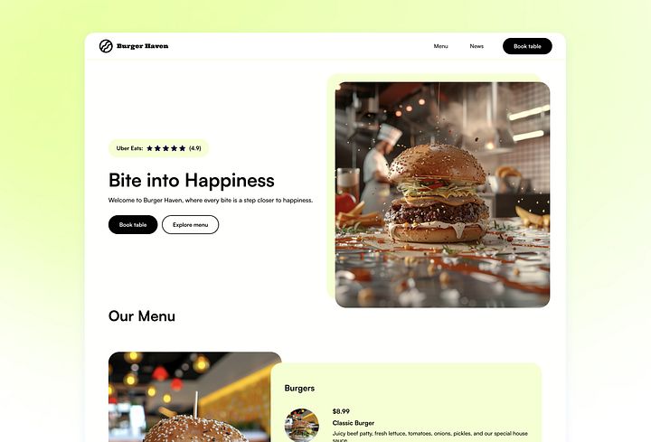 Patty - FREE Framer Restaurant Template product image (2)