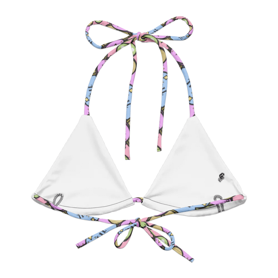 Streamer Conversation Hearts String Bikini Top product image (2)