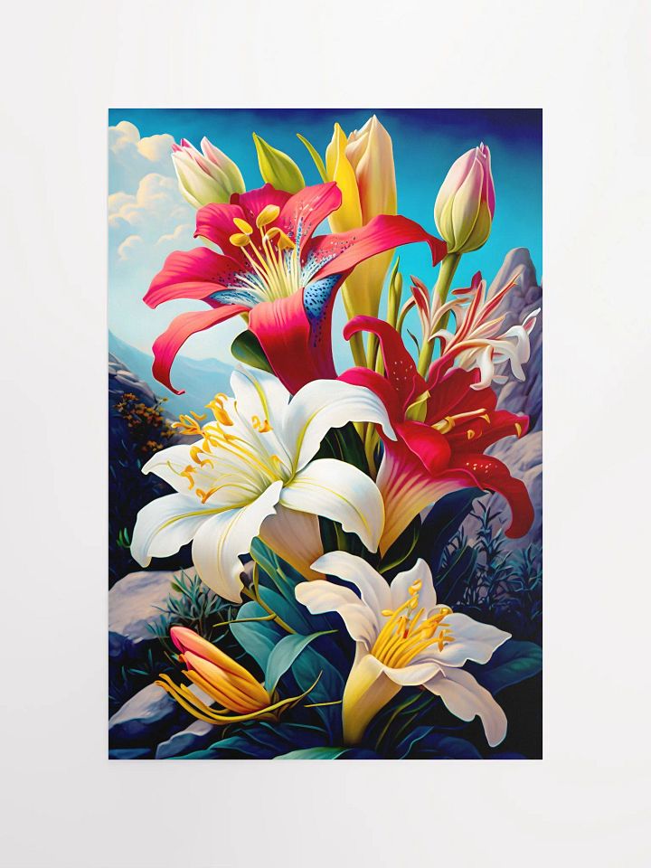 Lilies Alstroemeria Flower Poster product image (2)