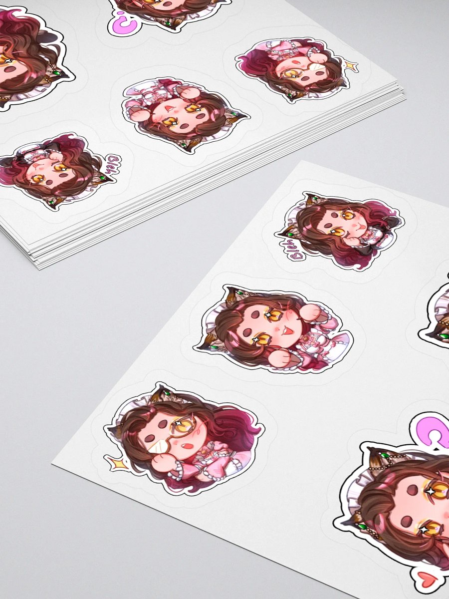 SamSasstic Cat Maid Chibi Kiss Cut Stickers product image (12)