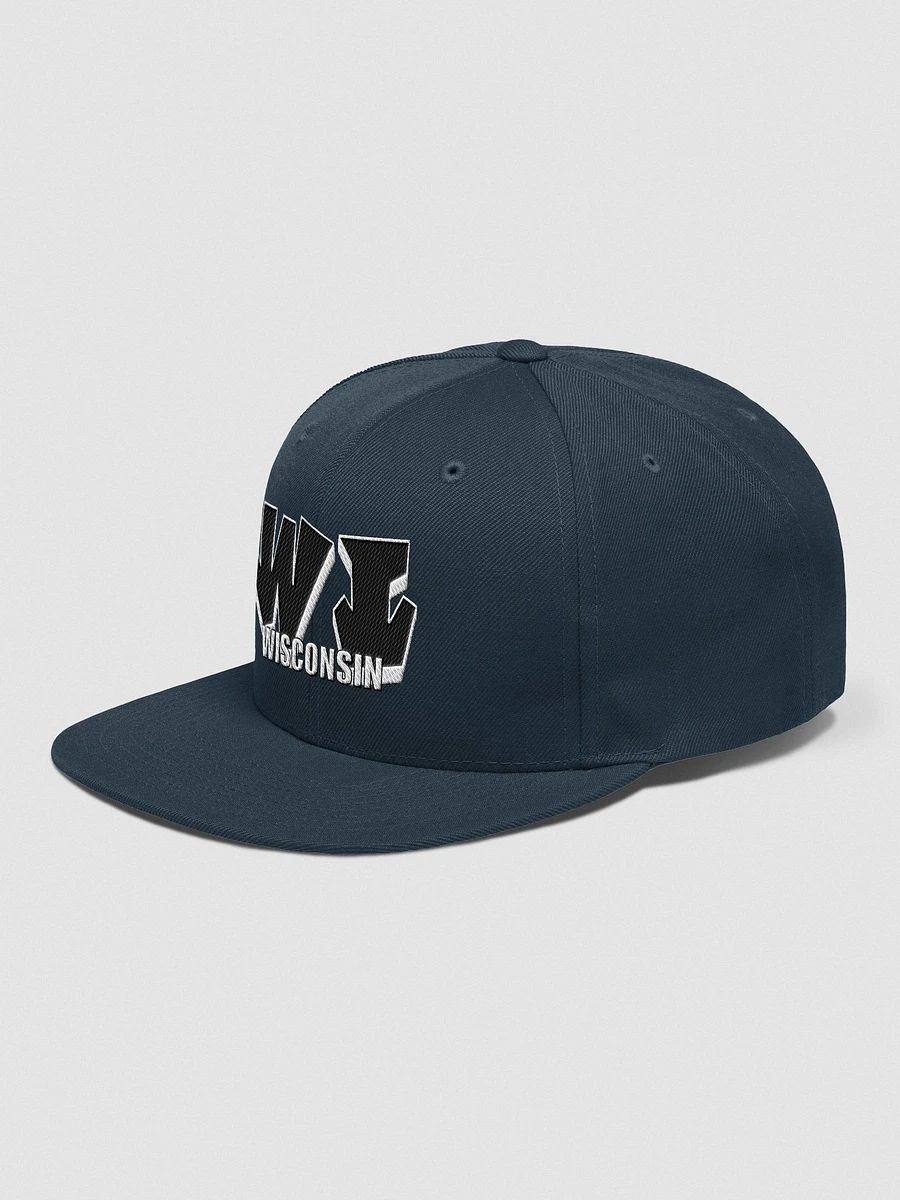 WISCONSIN, WI, Graffiti, Yupoong Wool Blend Snapback Hat product image (3)