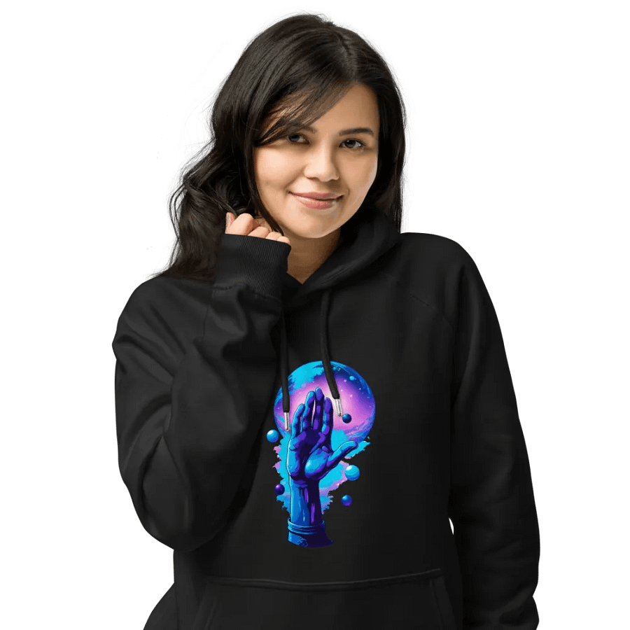 [Hand of Mysteries 2] - Unisex Eco Raglan Hoodie product image (15)
