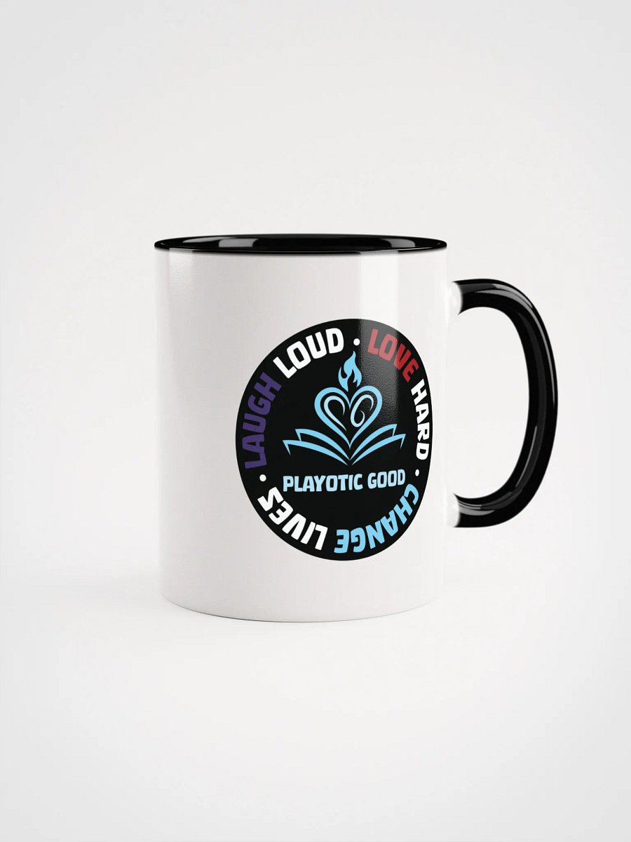 Laugh Loud, Love Hard, Change Lives Mug with Color Inside (Microwave & Dishwasher Safe) product image (2)