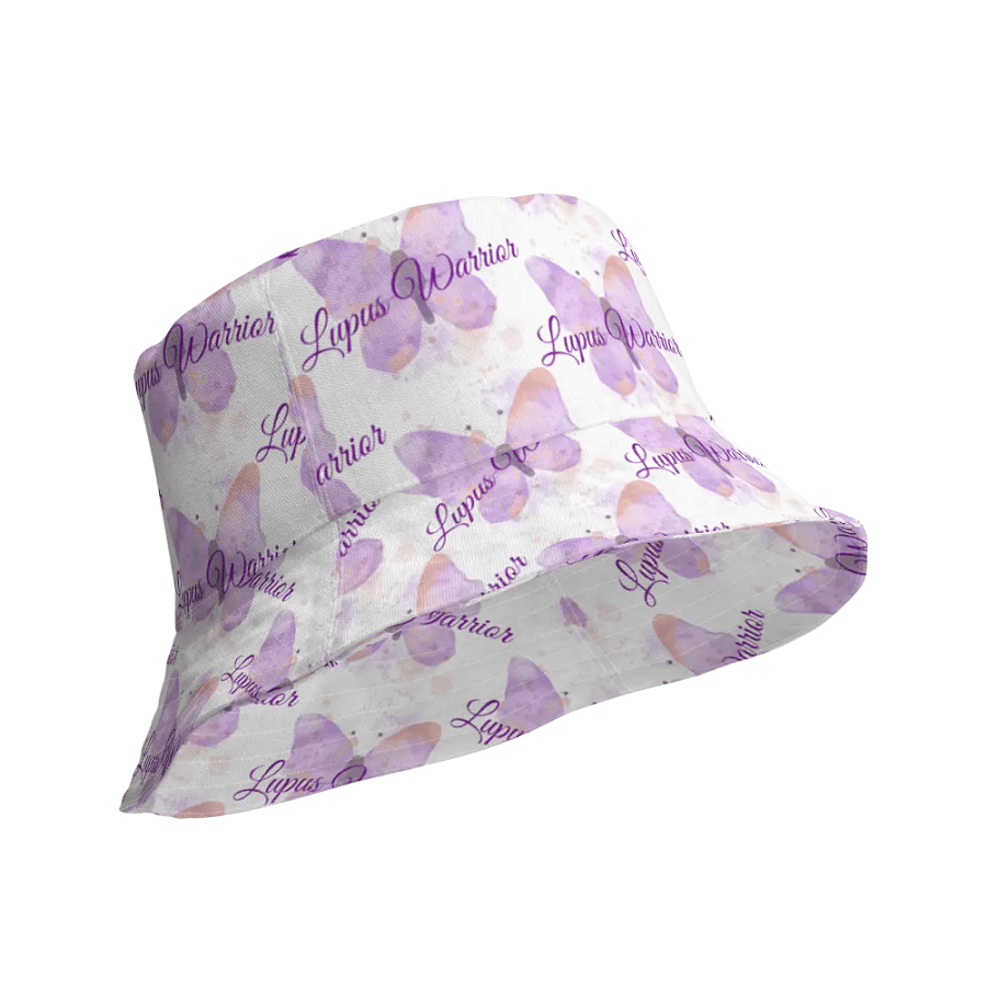 Lupus Warrior Purple Butterfly Bucket Hat product image (10)