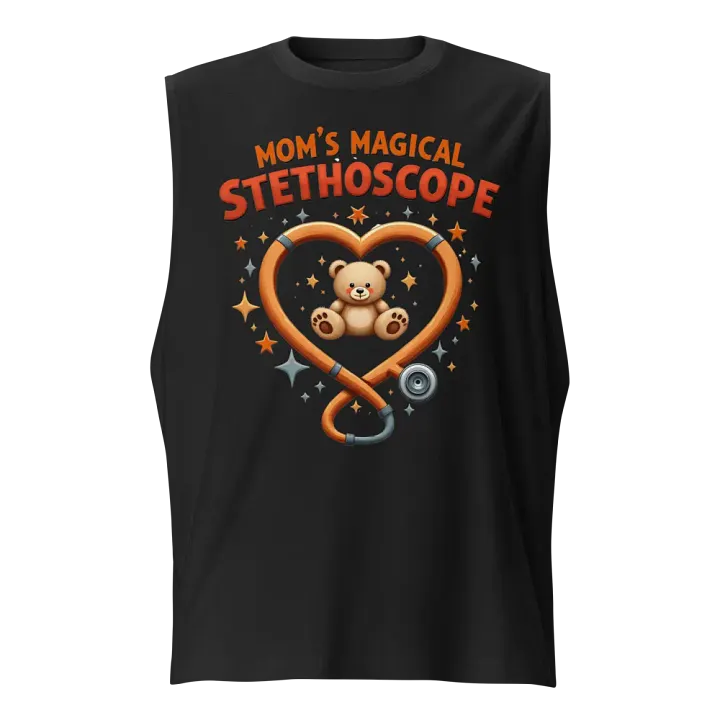 Mom's Magical Stethoscope Heart Muscle Tank product image (1)