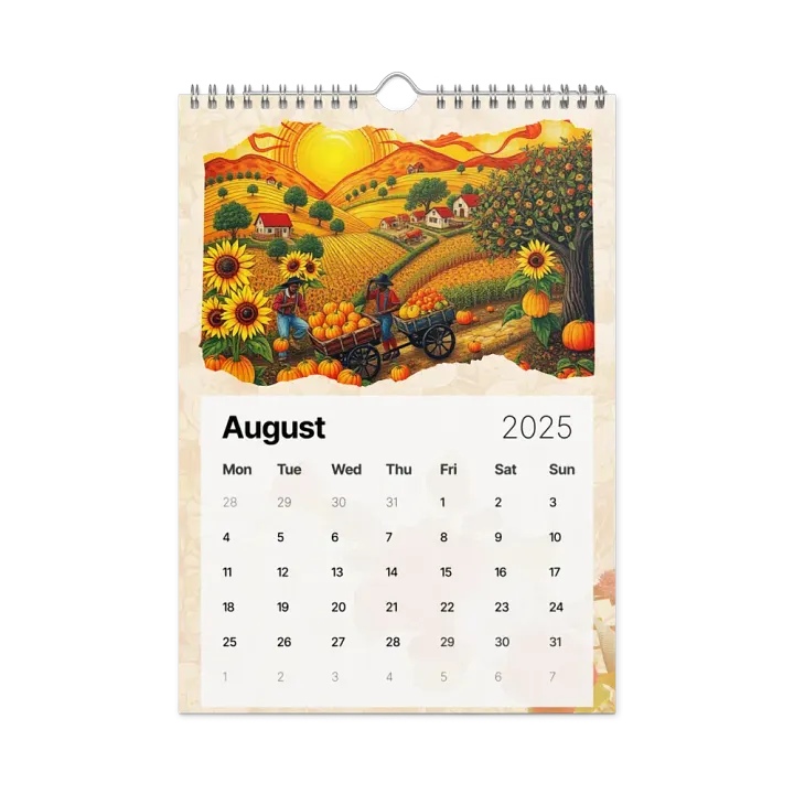 FOLK ART WALL CALENDAR 2025 product image (2)