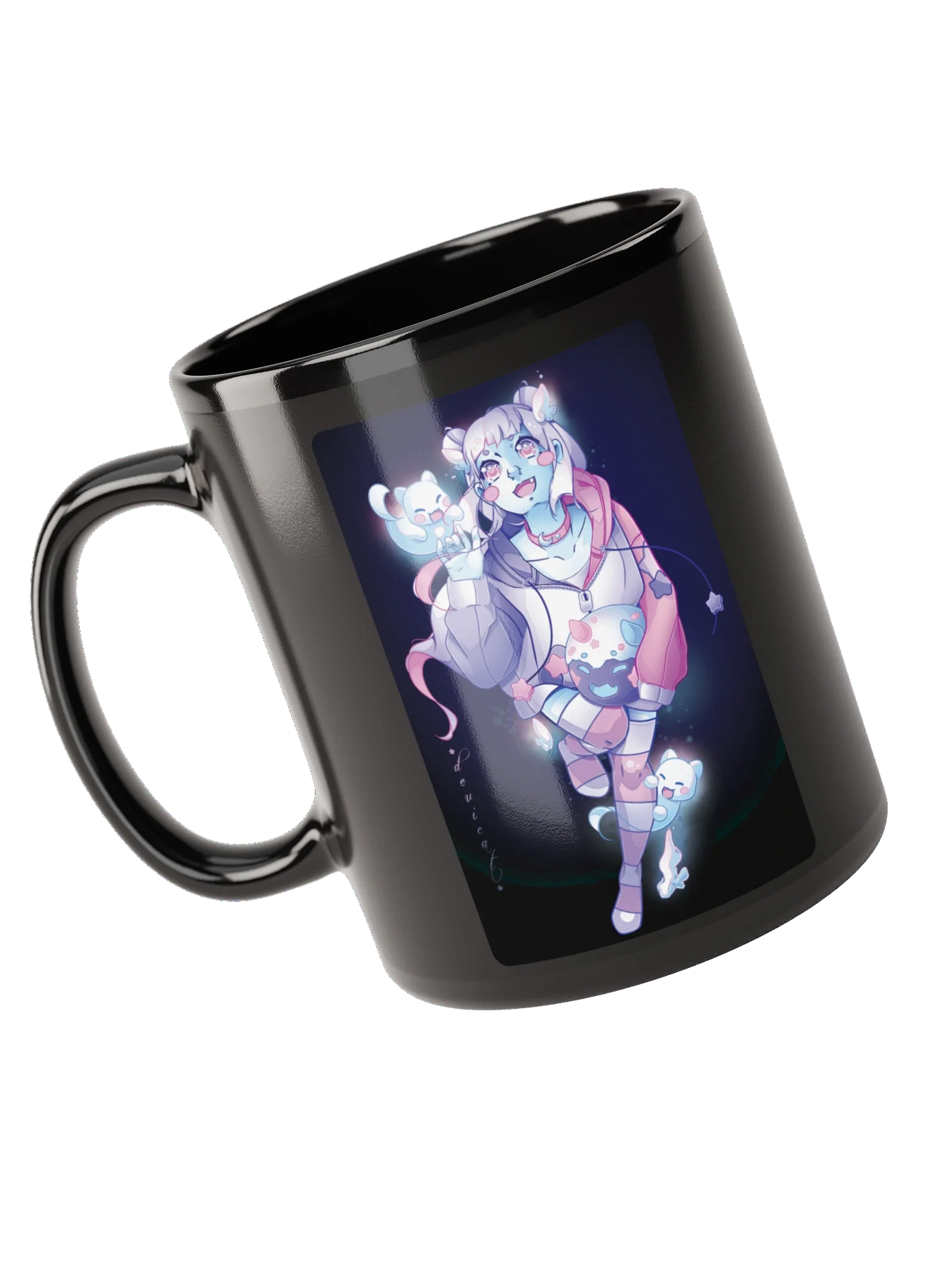 Mug • CandiCat Ghost Girl & Ghost Cats • 2025 product image (5)