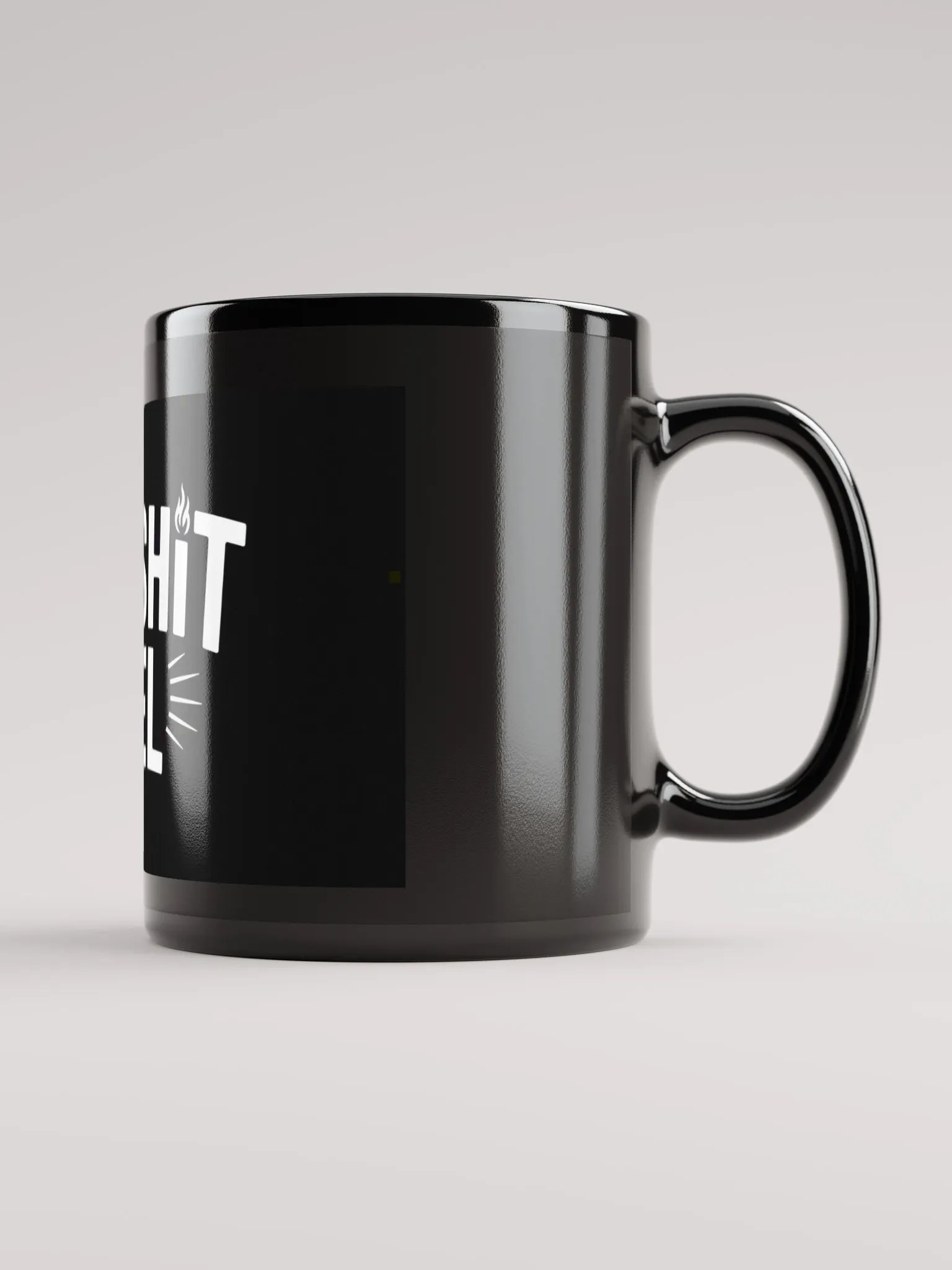 BULLSHIT FUEL Black Glossy Mug product image (1)