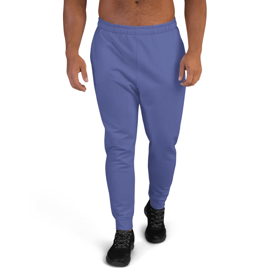 Plain Dark Purple True Summer Recycled Polyester Premium Men's Joggers by Treasure Pie product image (4)