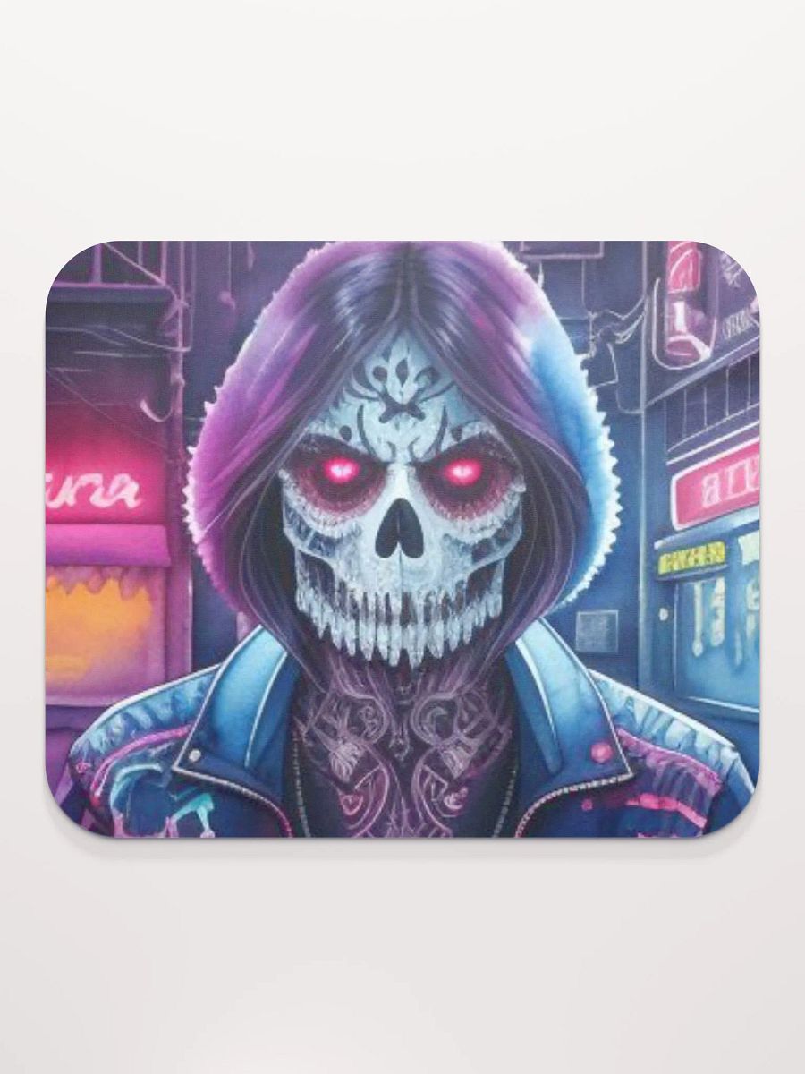 Neon Female Grim Reaper Mousepad product image (2)