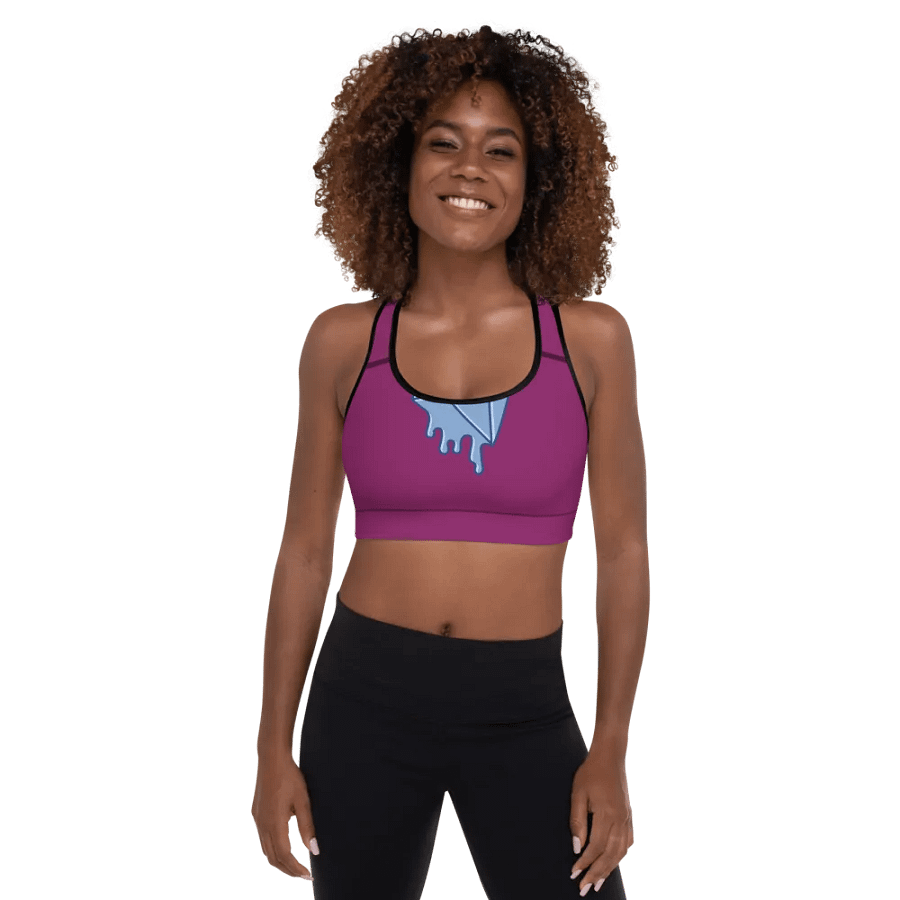 Liquid Diamond All-Over Print Sports Bra product image (1)