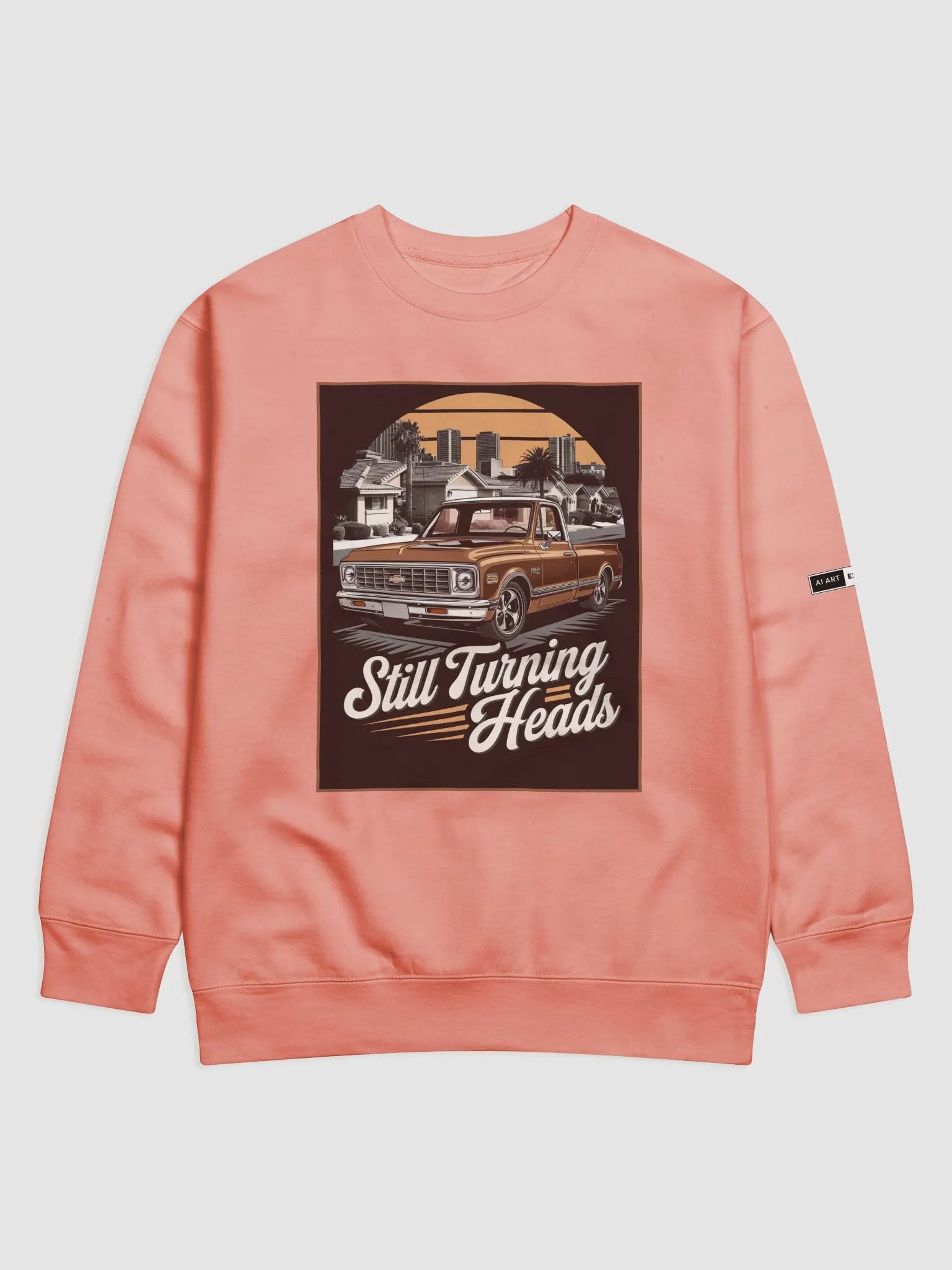 "STILL TURNING HEADS" premium cotton sweatshirt product image (1)
