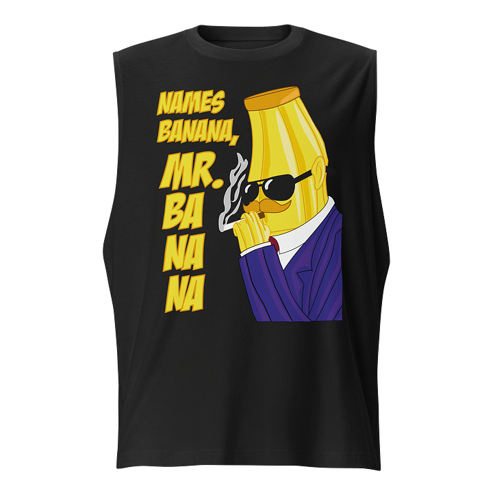 Mr Banana Musle Tank Front product image (1)