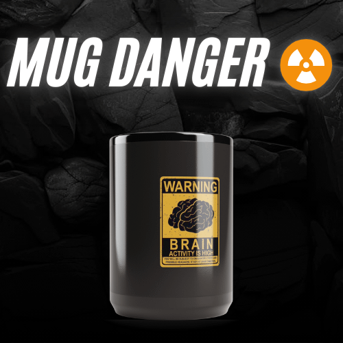 Black Glossy Mug (Sip Danger ☢ ) product image (7)