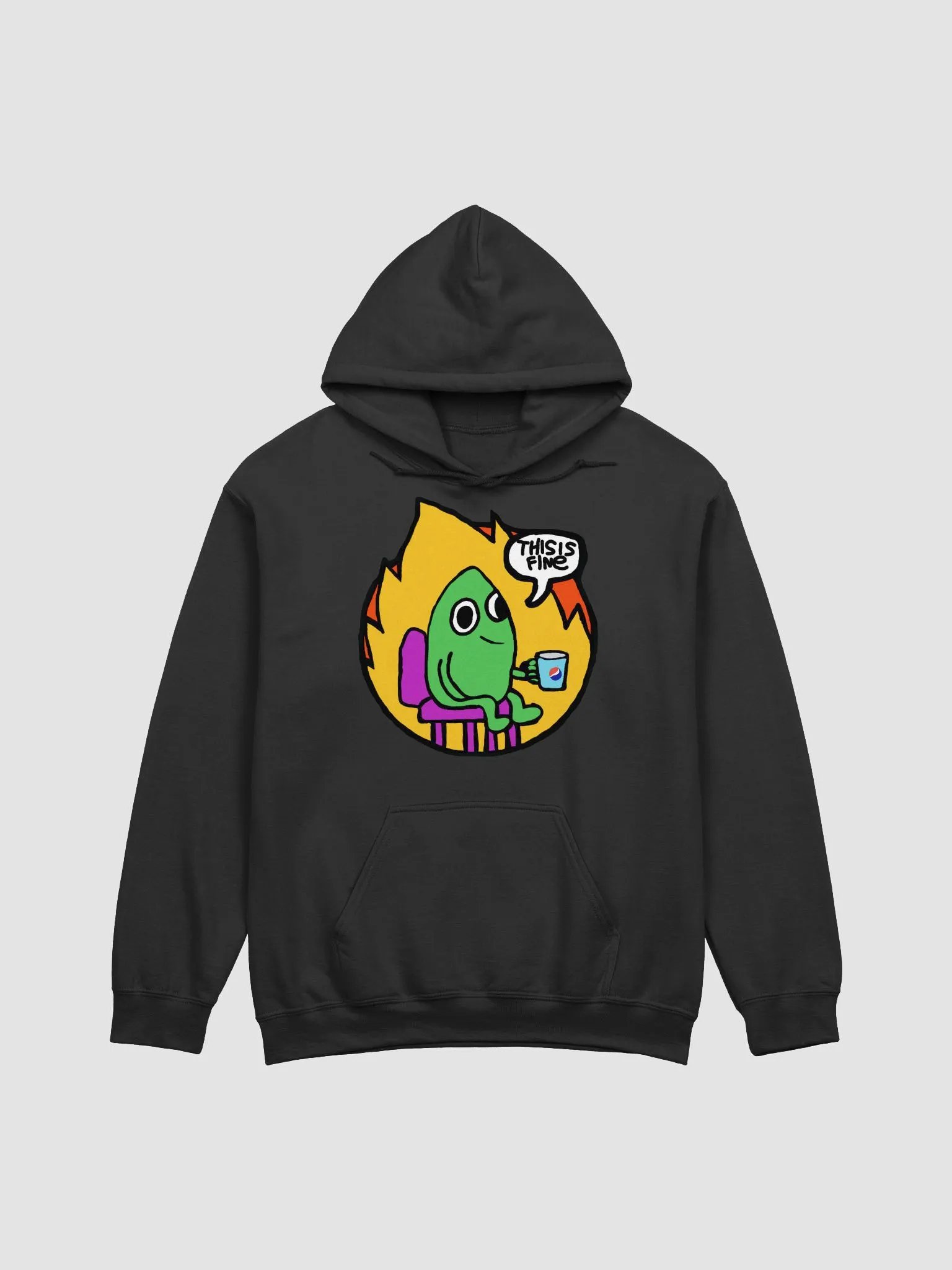 THIS IS FINE HOODIE product image (3)