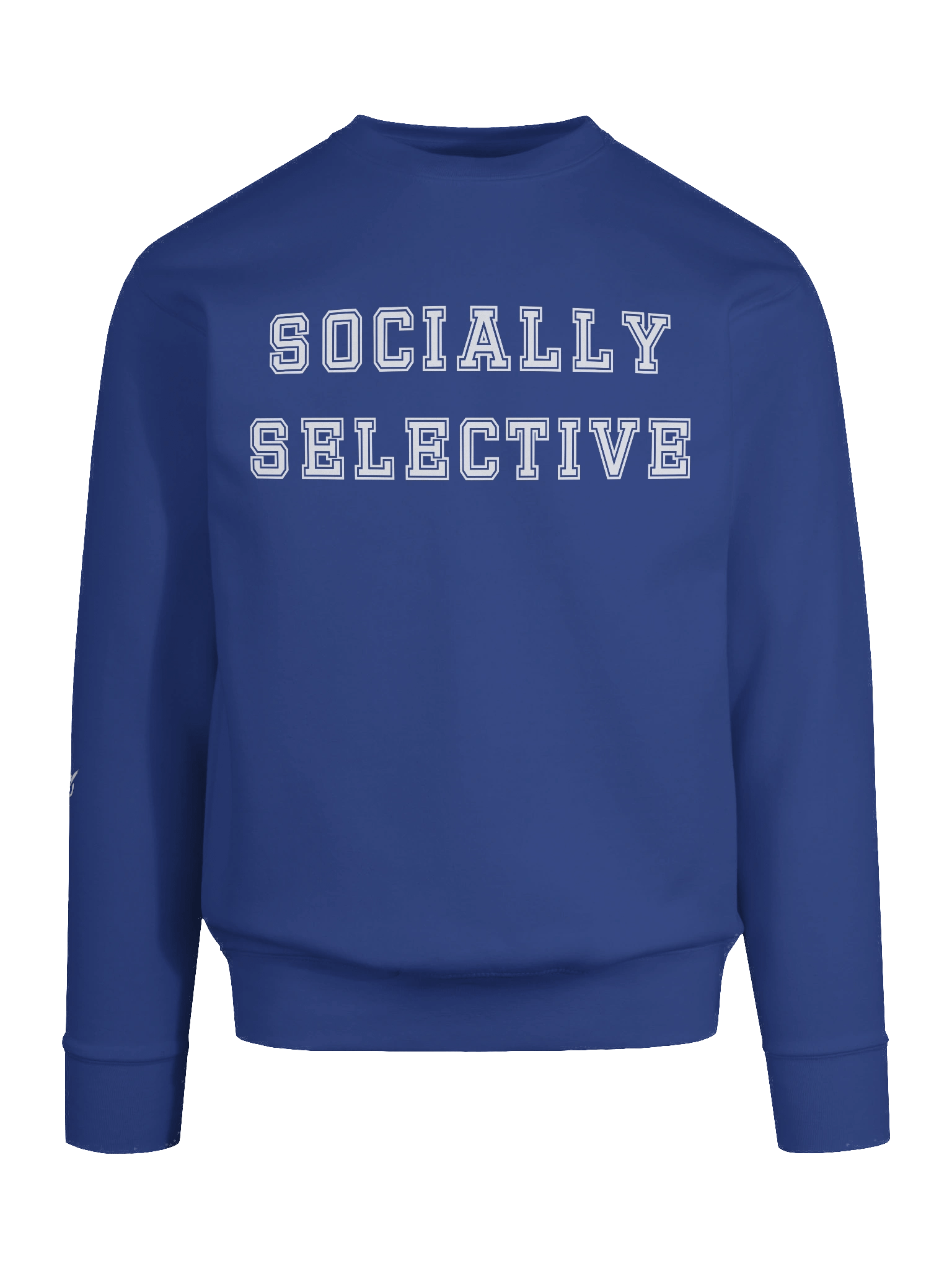 Socially Selective Crew Neck Sweatshirt - White Letter product image (3)