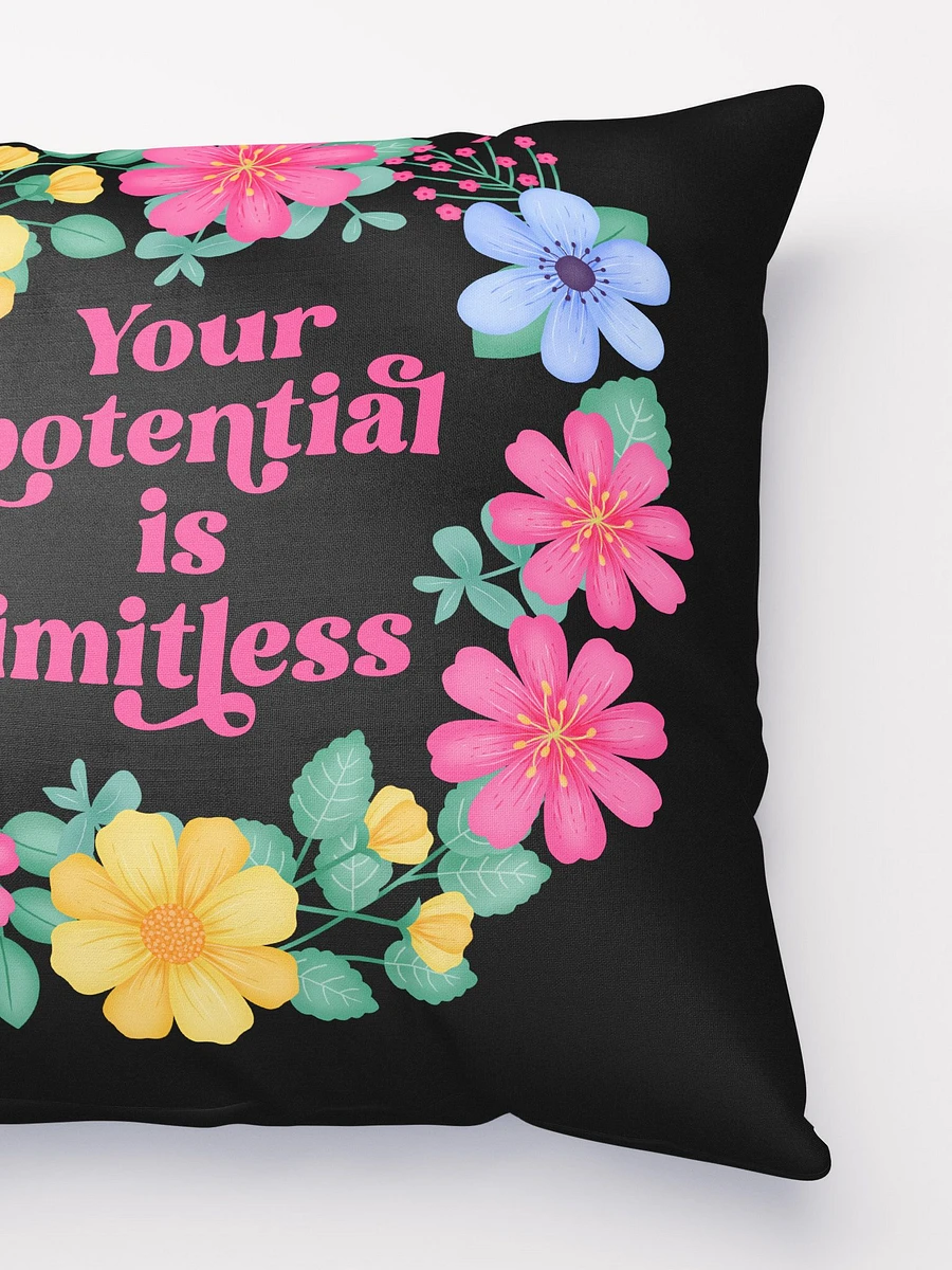 Your potential is limitless - Motivational Pillow Black product image (3)