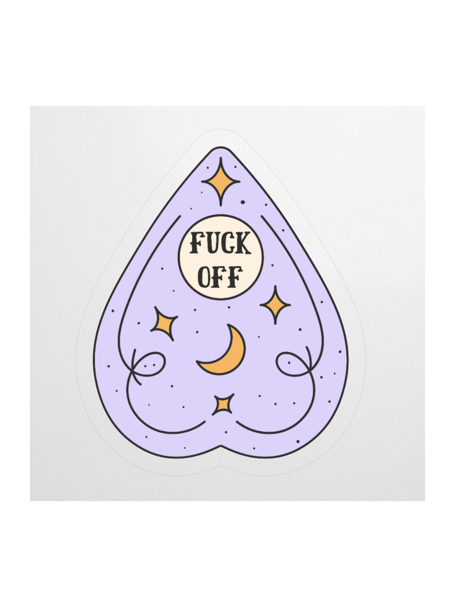 "Fuck Off" Ouija Board Response Sticker product image (1)