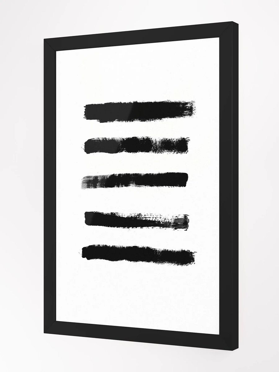 Ethereal Brushstrokes Framed Poster – Abstract Minimalist Wall Art | Elegant Pastel Design | Premium Framed Décor for Modern Interiors product image (3)