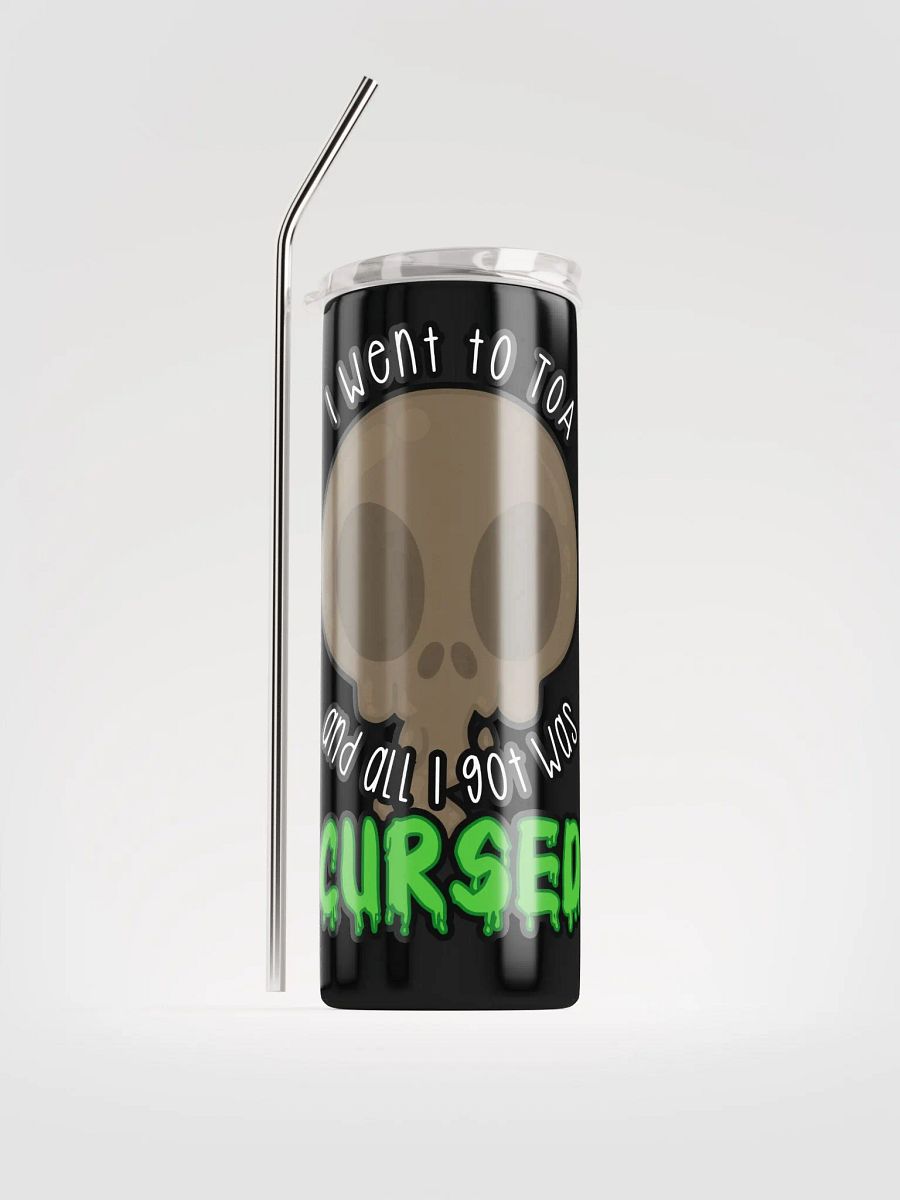 All I Got Was Cursed - Warrior - Tumbler w/Straw product image (1)