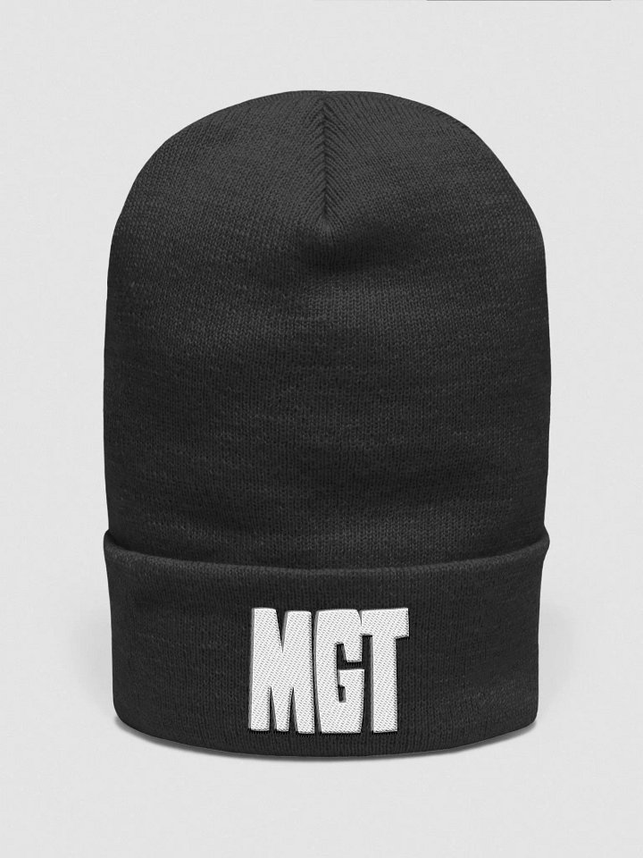 Black MGT Beanie product image (1)