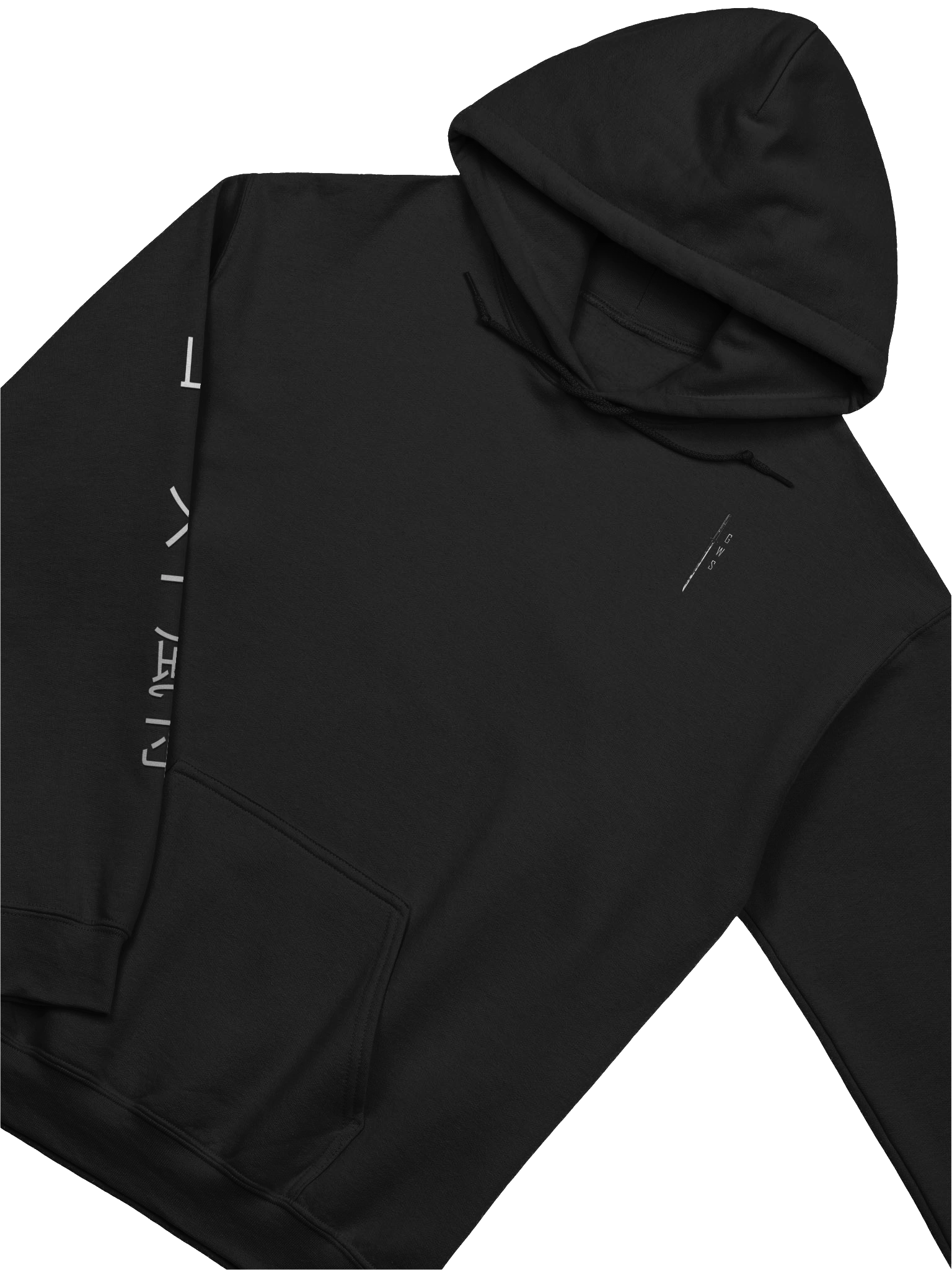 GHOSTWIIIND HOODIE LONG FONT - KANJI SLEEVES product image (4)