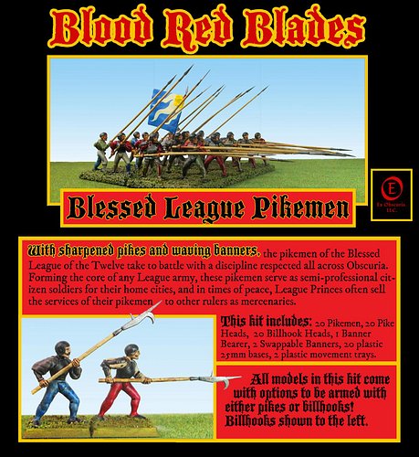 New kit out now! Pikemen of the Blessed League of the Twelve- a League of City States and Princedoms held together by contrac...
