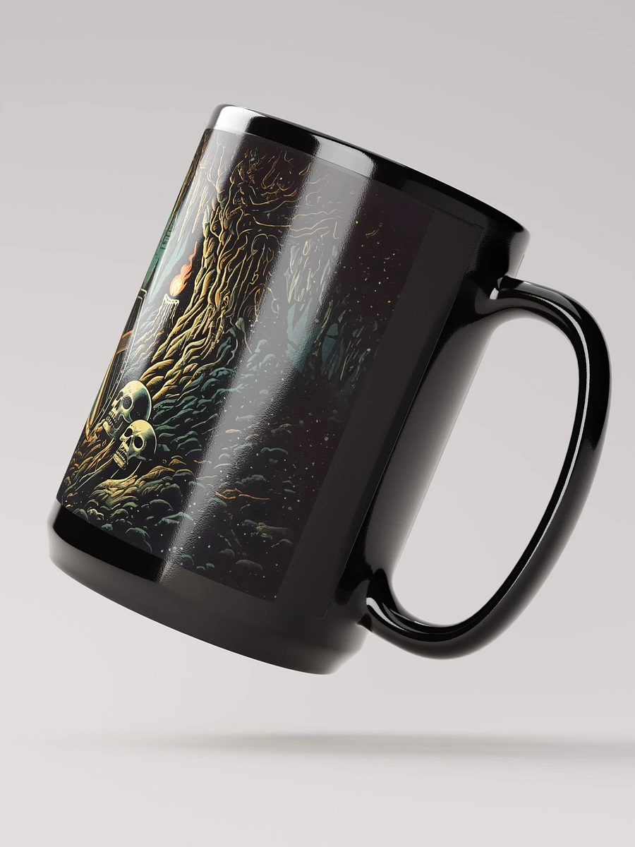 Skeleton Knight Explorer Black Glossy Mug product image (3)