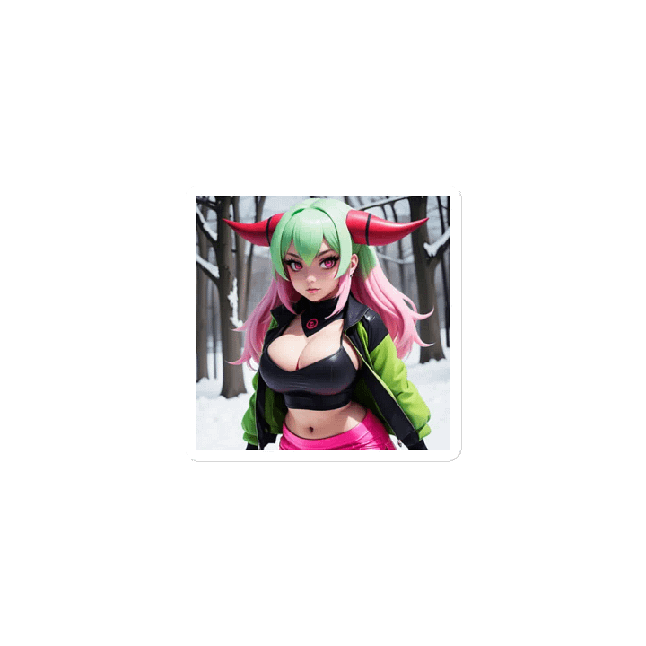 Enchanting Demon Girl Die-Cut Magnets product image (1)