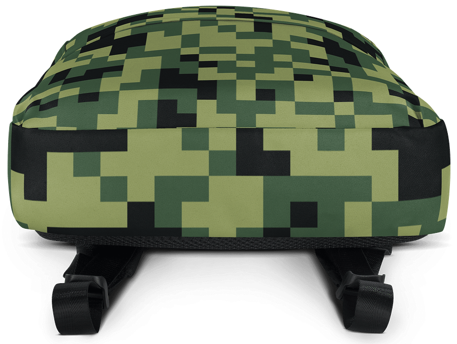 Military Green Camouflage Pixels Camo Pattern Backpack product image (6)