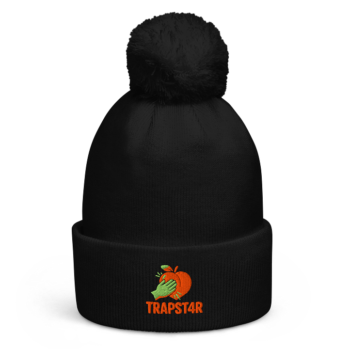 TRAPST4R POM-POM PEACH SMACK BEANIE product image (1)