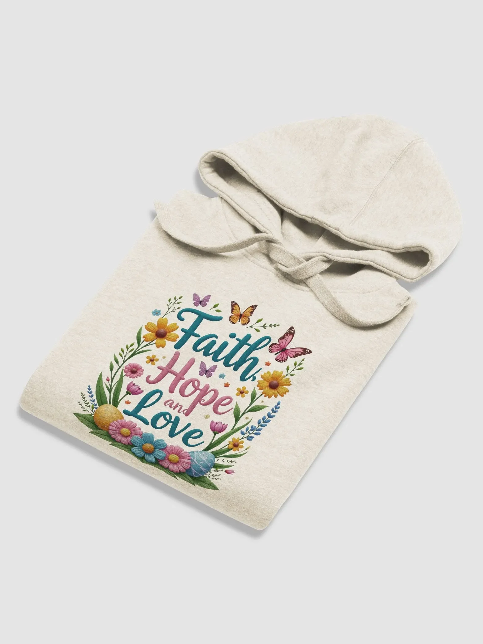 Faith Hope and Love Floral Hoodie product image (65)