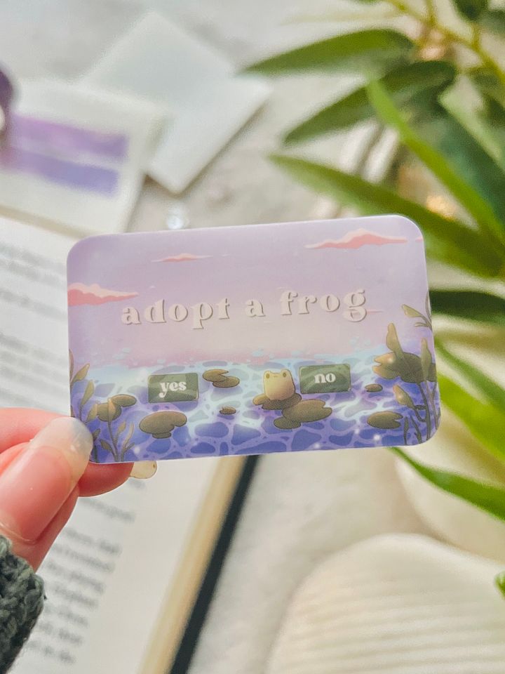 Adopt A Frog Clear Sticker product image (1)