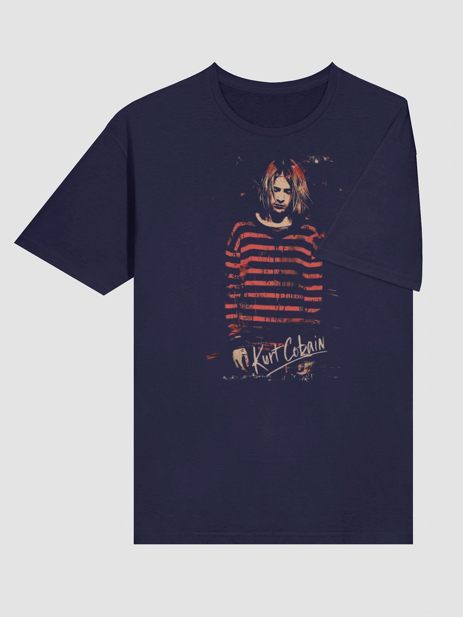 Kurt Cobain T-Shirt - Nirvana Striped Sweater Grunge Portrait product image (4)