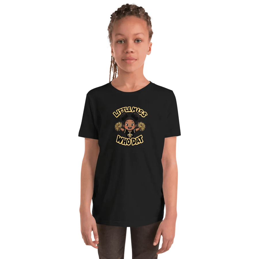 Cheerful Who Dat Youth T-Shirt product image (30)