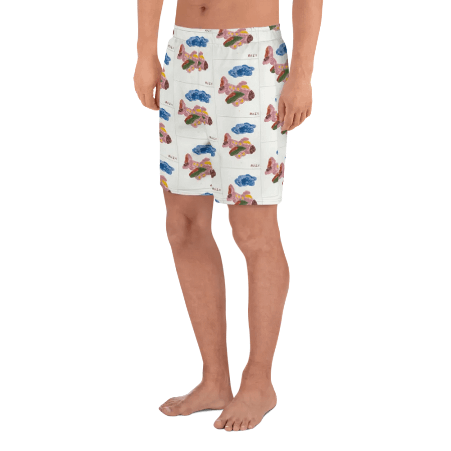 Kid Airplane (All-Over Print Athletic Shorts) product image (3)