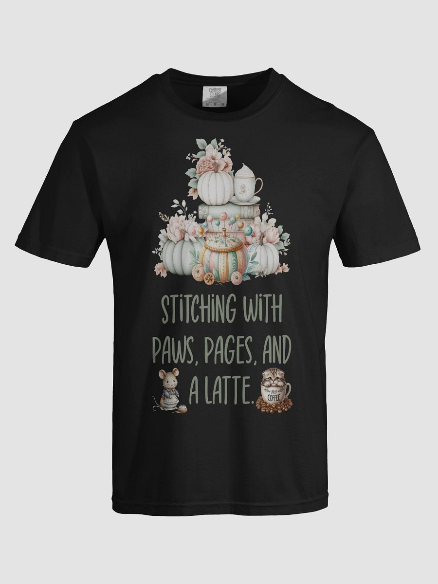 Whimsical Stitching and Latte Vibes T-Shirt product image (5)