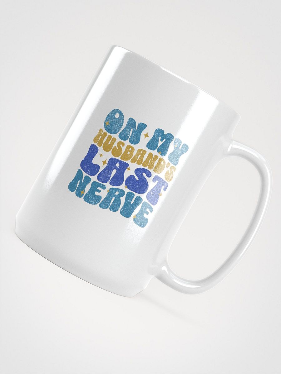 On My Husband’s Last Nerve Bold 70s Style Mug product image (3)
