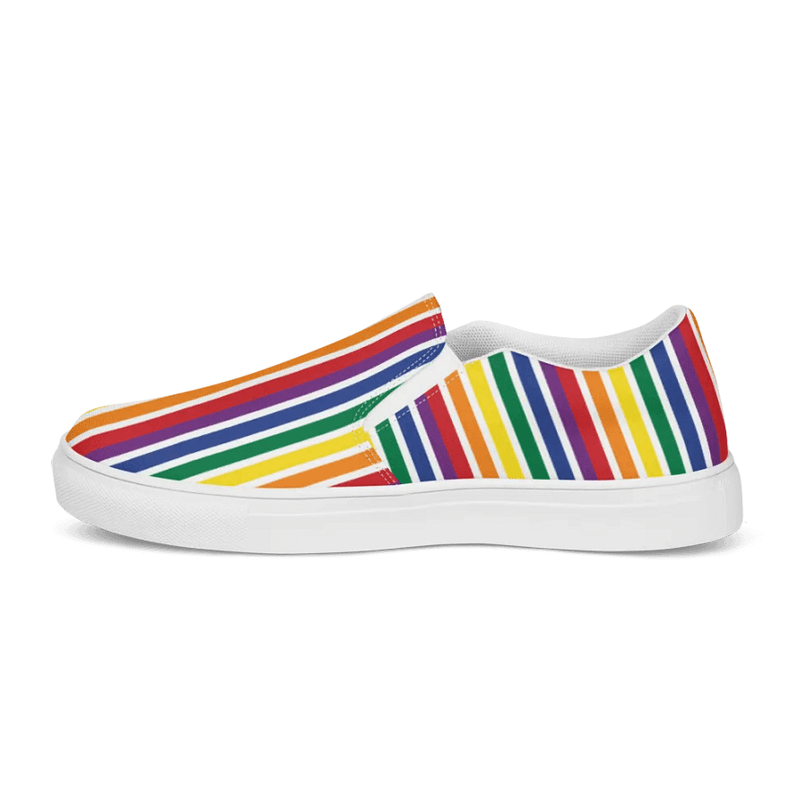 Rainbow Stripe Women's Slip On product image (5)