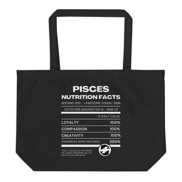 Pisces Nutrition Facts Tote product image (1)