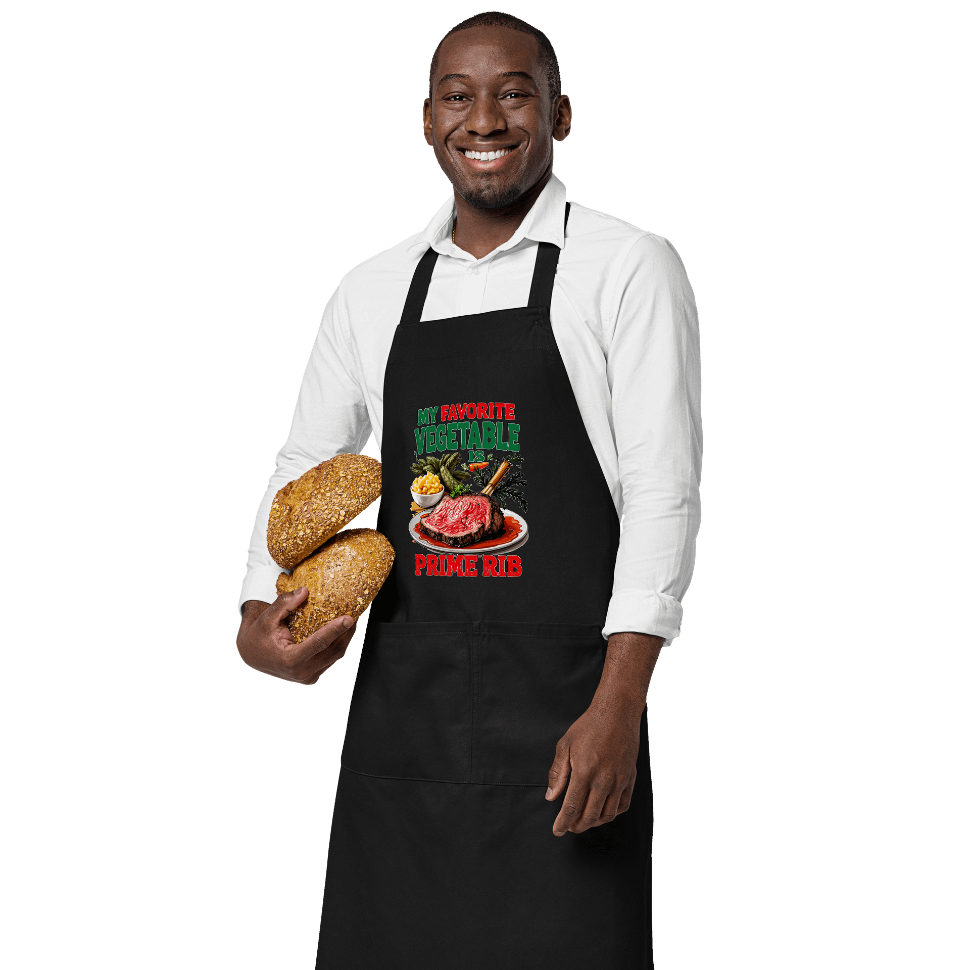 Prime Rib Lover's Organic Cotton Apron product image (5)