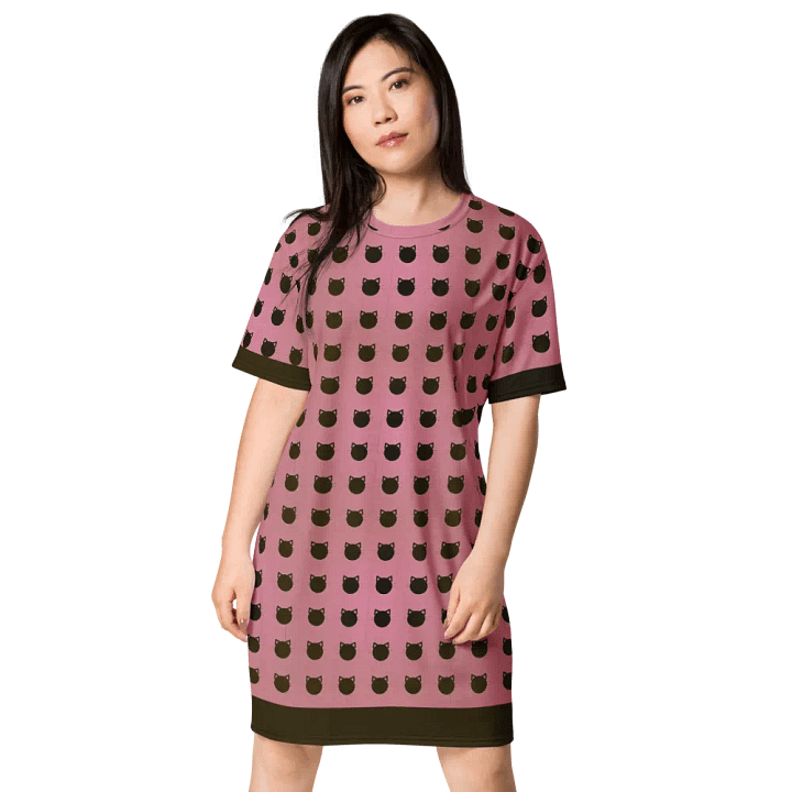 Feline Frenzy All-Over T-Shirt Dress product image (1)