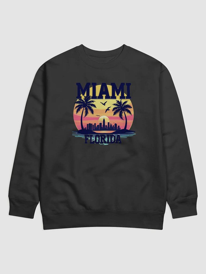 Miami Sunset Silhouette Sweatshirt product image (1)