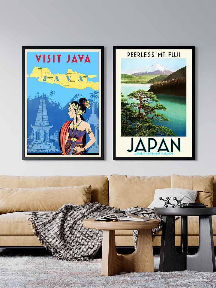 Japan Travel Poster: Peerless Mt. Fuji, 1930s — retro vintage travel poster product image (2)