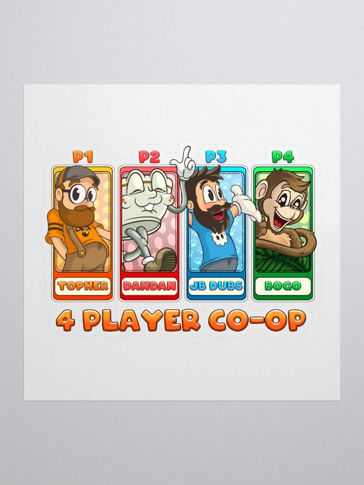 4 Player Co-Op - Sticker product image (1)