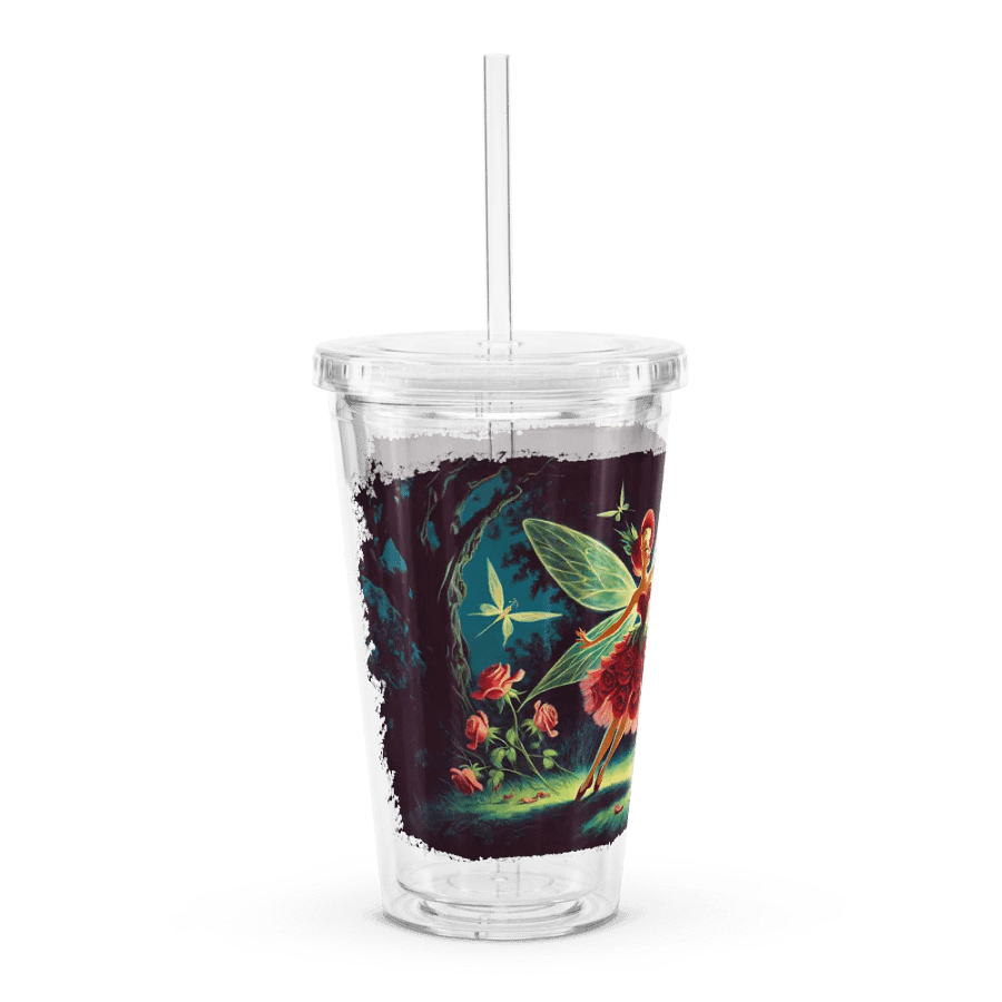 Enchanted Red Rose Fairy Double Wall Tumbler product image (3)