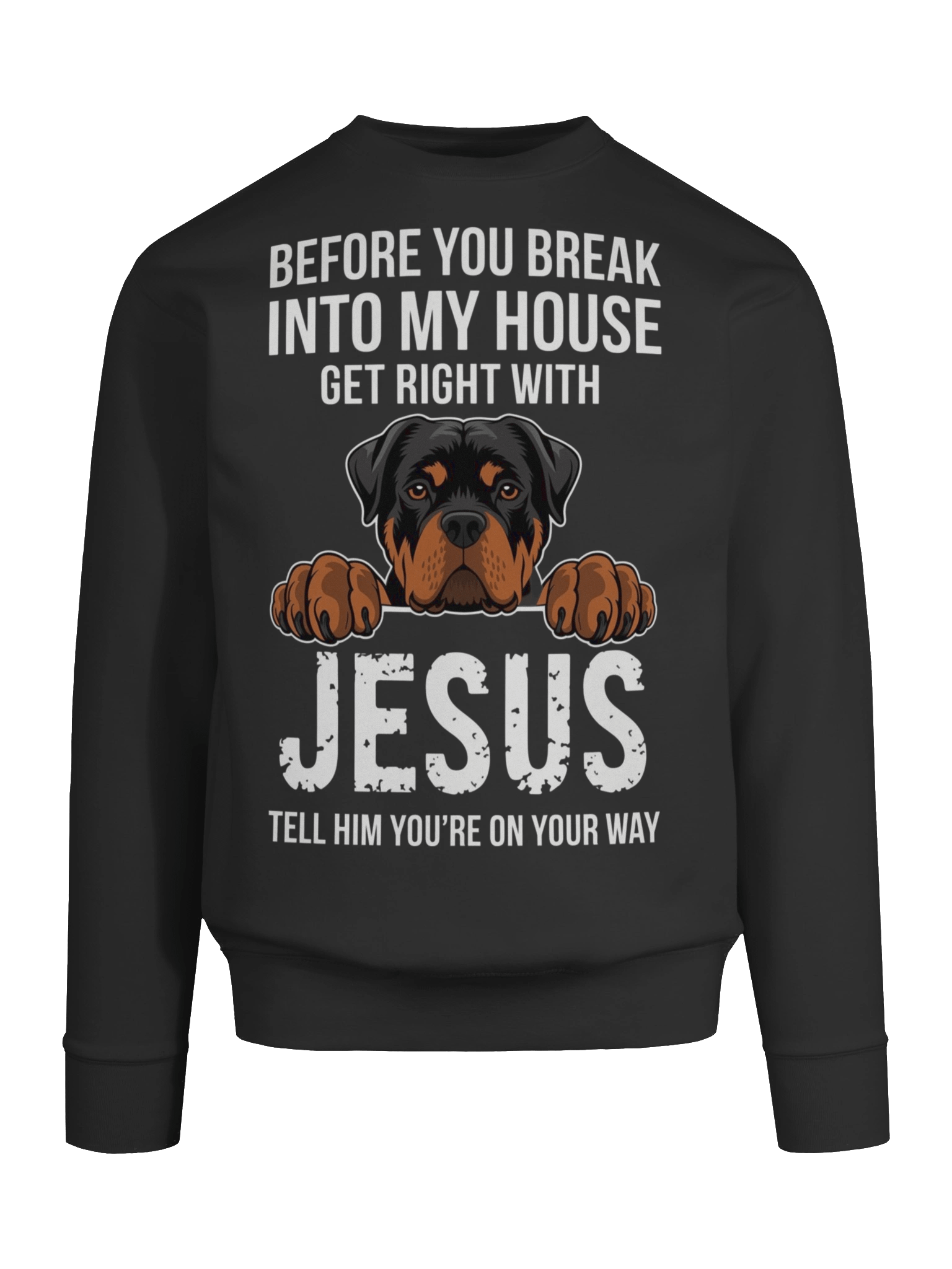 Right With Jesus Rottweiler Sweatshirt product image (49)