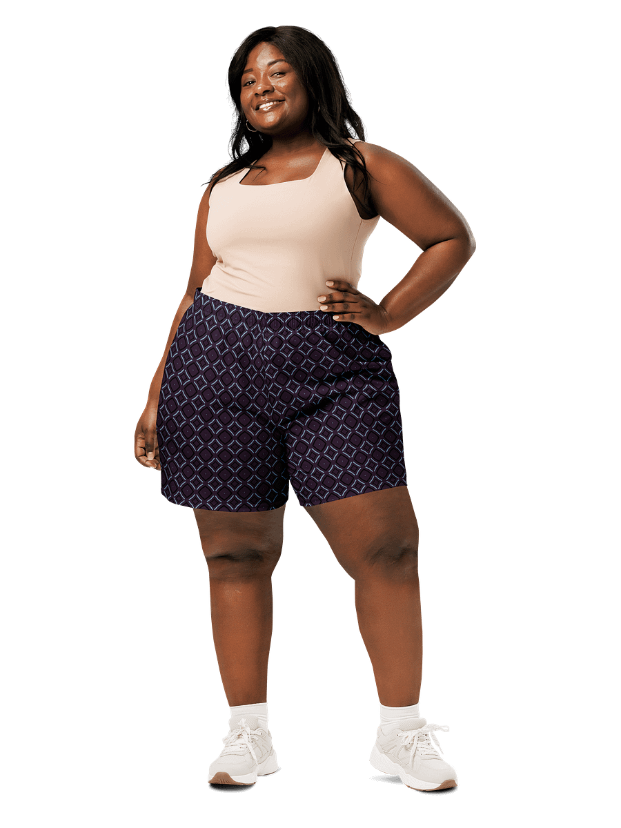 Bumble Delight Geometric All Over Print Unisex Athletic Long Shorts product image (4)