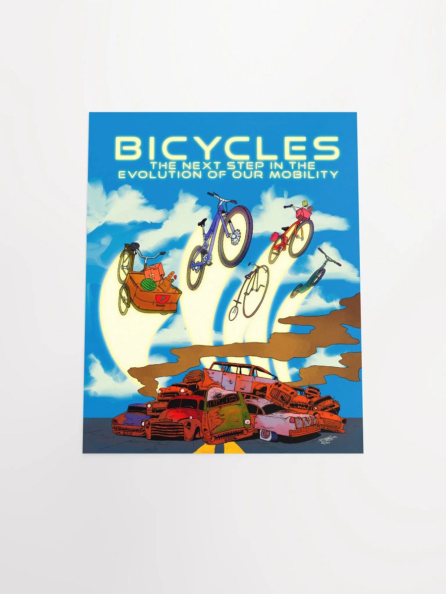 BICYCLES & THE EVOLUTION OF MOBILITY POSTER product image (4)
