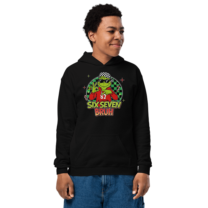 Grinch 67 Bruh Youth Hoodie product image (1)